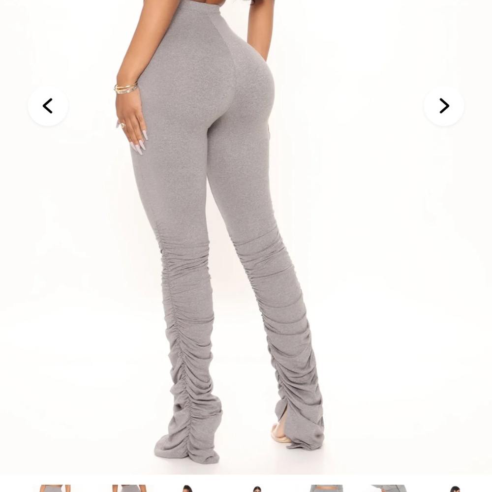 Stacked Grey Leggings